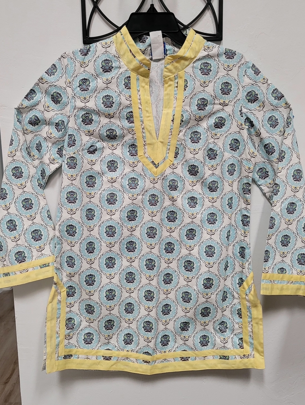 NWT I Miei Amici Women's Tunic Top Sz S Cotton Made In USA Coastal Resort Beach